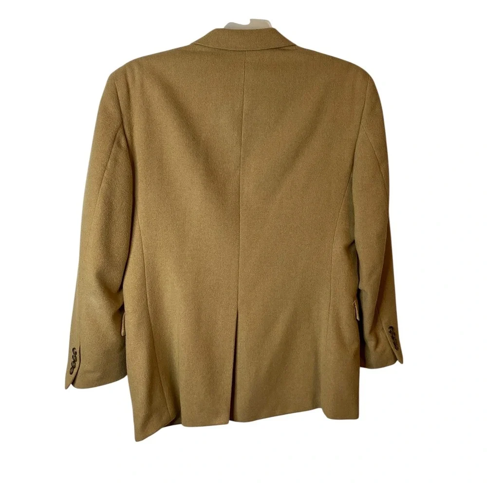 Jos A Bank 100% Camel Hair Sport Coat Blazer 40R Mens 2 Button Tan Beige - Picture 2 of 6
